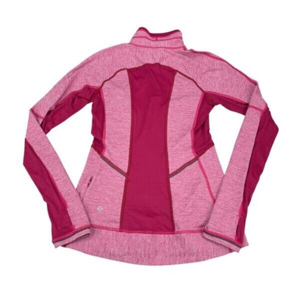 Lululemon Run For Gold 1/2 Zip Heathered Bumble Berry Size 4 - Picture 11 of 13